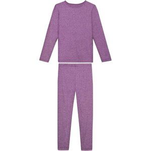 32 Degrees Heat Girls Long Sleeve/ Legging Set Layering Purple - Size Medium New